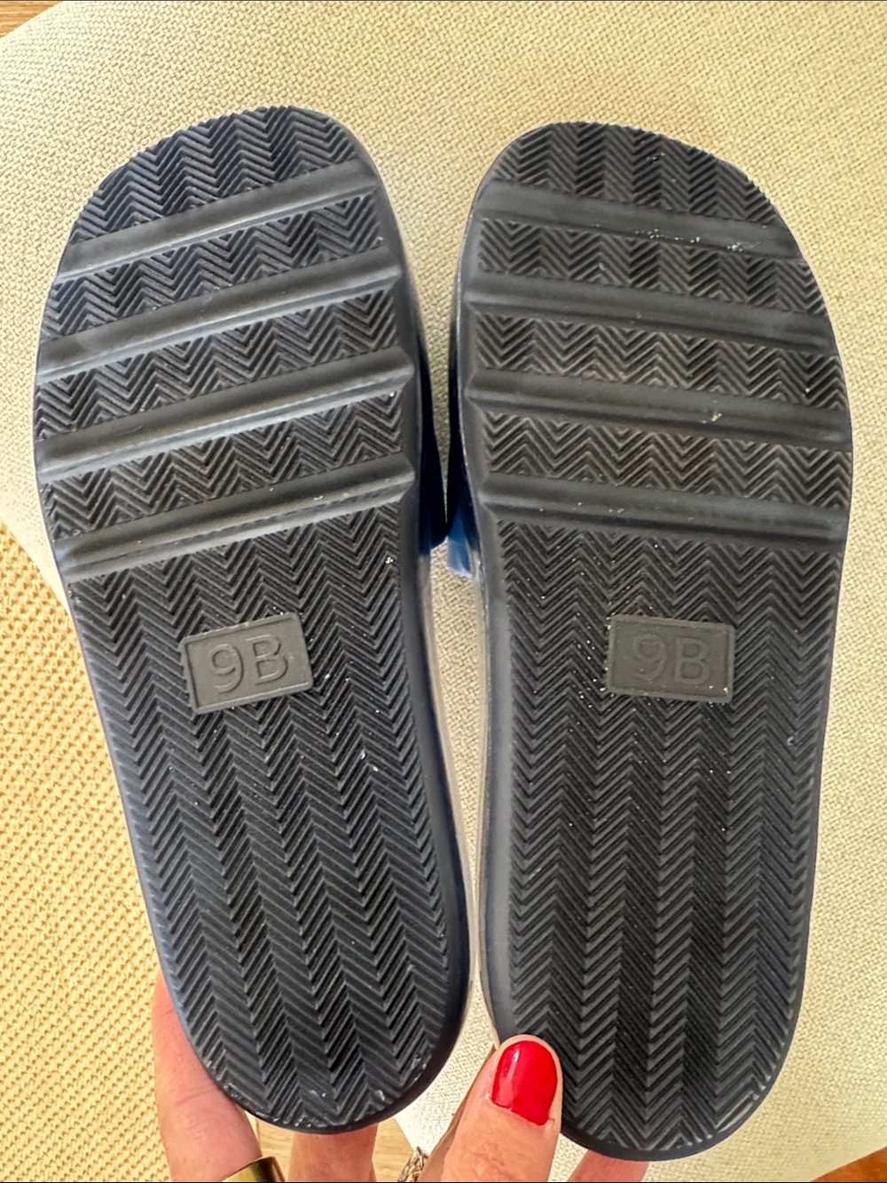 Tory Burch Deep Bubble Jelly Slide Sandals blue woman’s size 9 shoes waterproof - Picture 4 of 10
